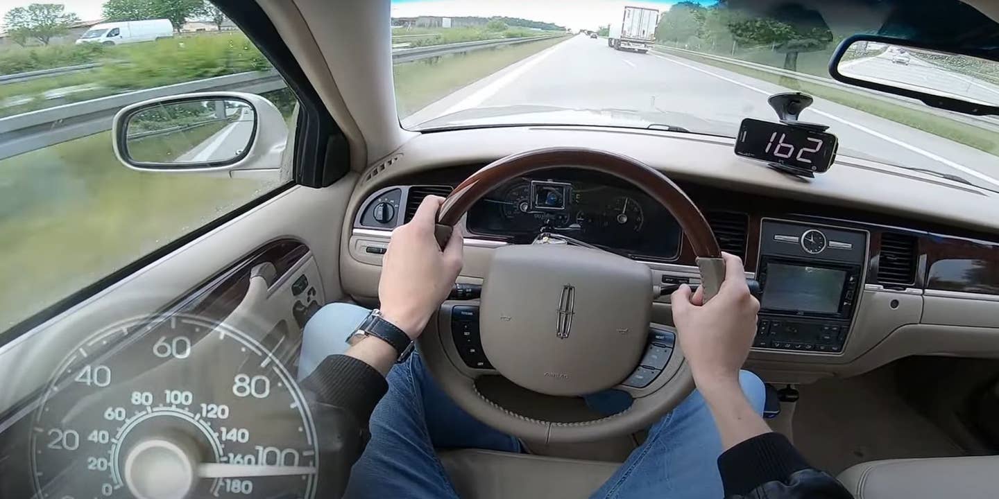 Watch a 2011 Lincoln Town Car Hit Top Speed on the Autobahn