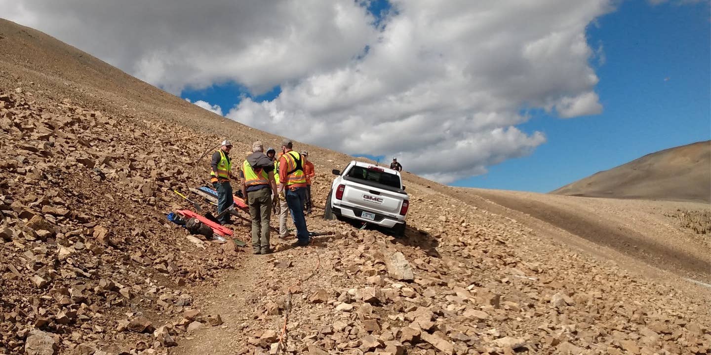There’s a New GMC Canyon AT4 Stuck on a Colorado Hiking Trail at 14,000 Feet (UPDATE)