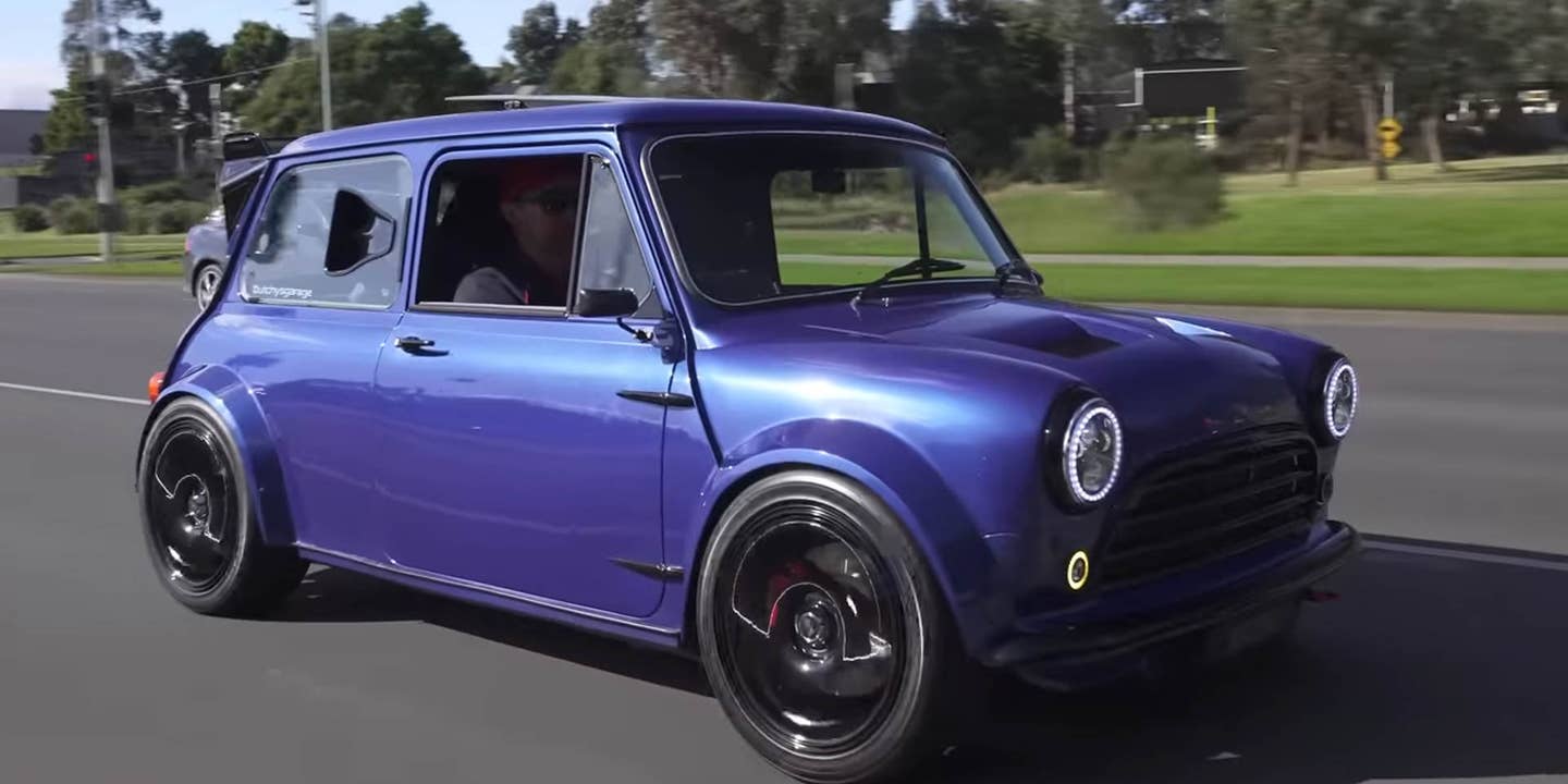 This Homemade WRX-Powered Classic Mini is a Mid-Engine, RWD Go-Kart